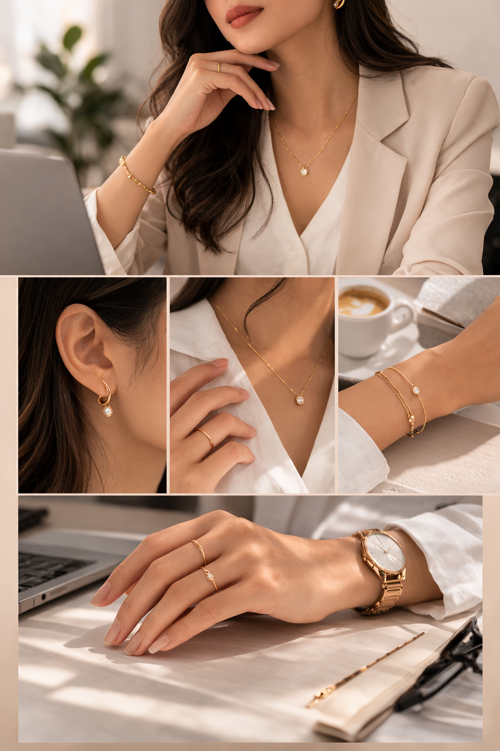 How to Style Demi-Fine Jewellery for Office Wear, Jewellery Styling Tips for Minimalist Looks