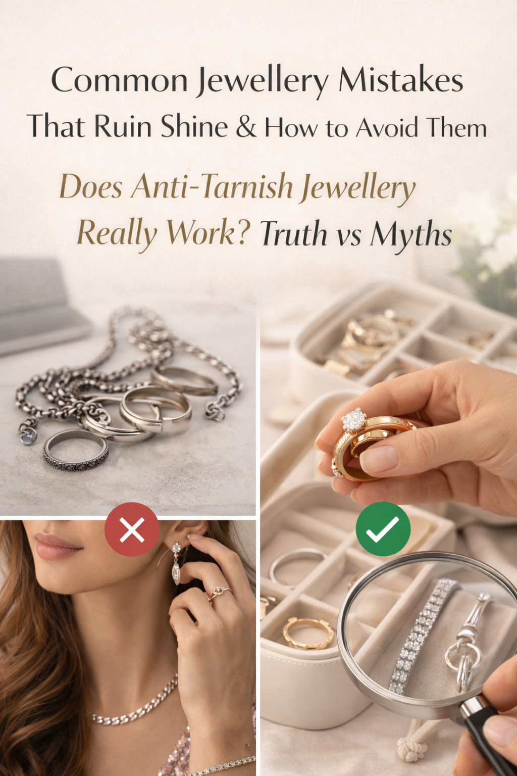  Common Jewellery Mistakes That Ruin Shine & How to Avoid Them, Does Anti-Tarnish Jewellery Really Work? Truth vs Myths